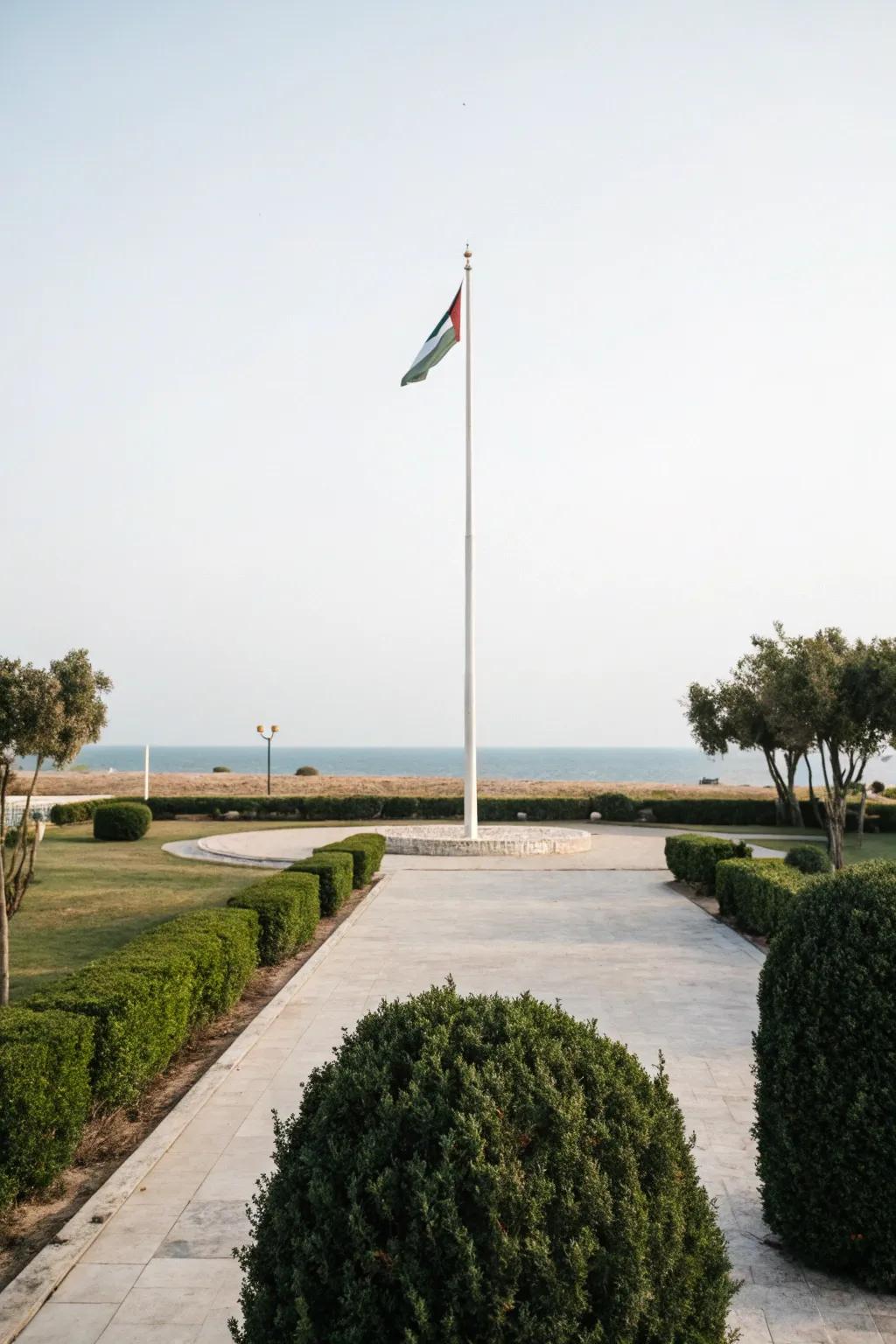 A simple scenery offers a sleek, modern appeal.