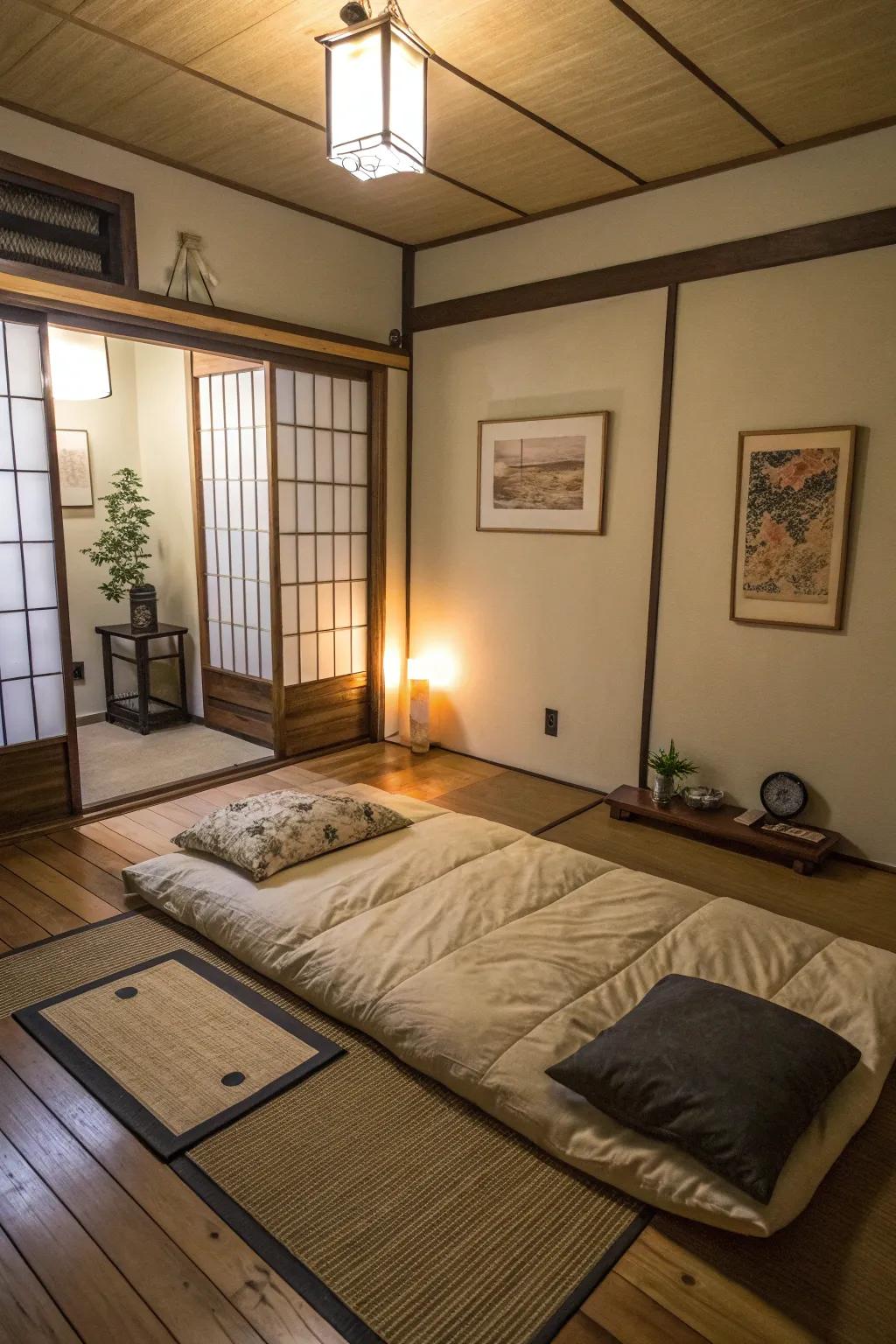 Japanese futons introduce a minimalist style to any room.