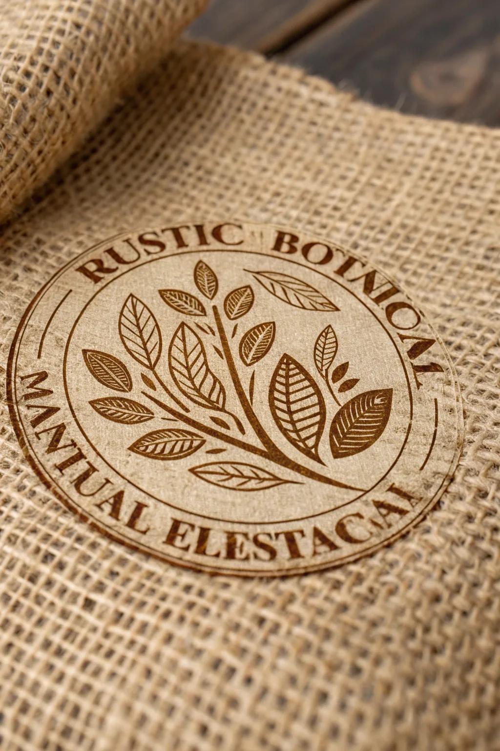 Earthy botanical designs provide a warm atmosphere.