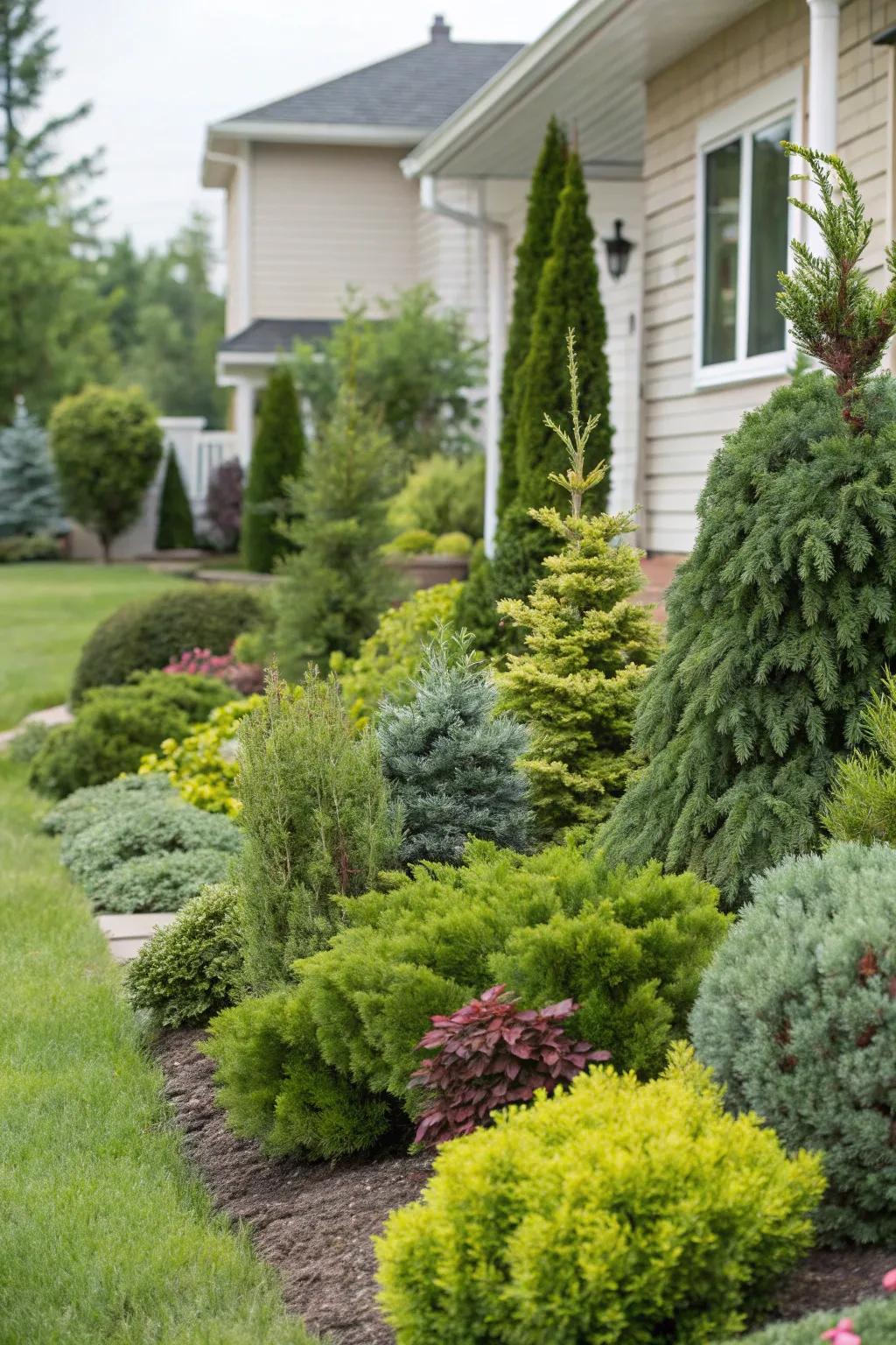 Always-greens offer lasting beauty throughout the year.
