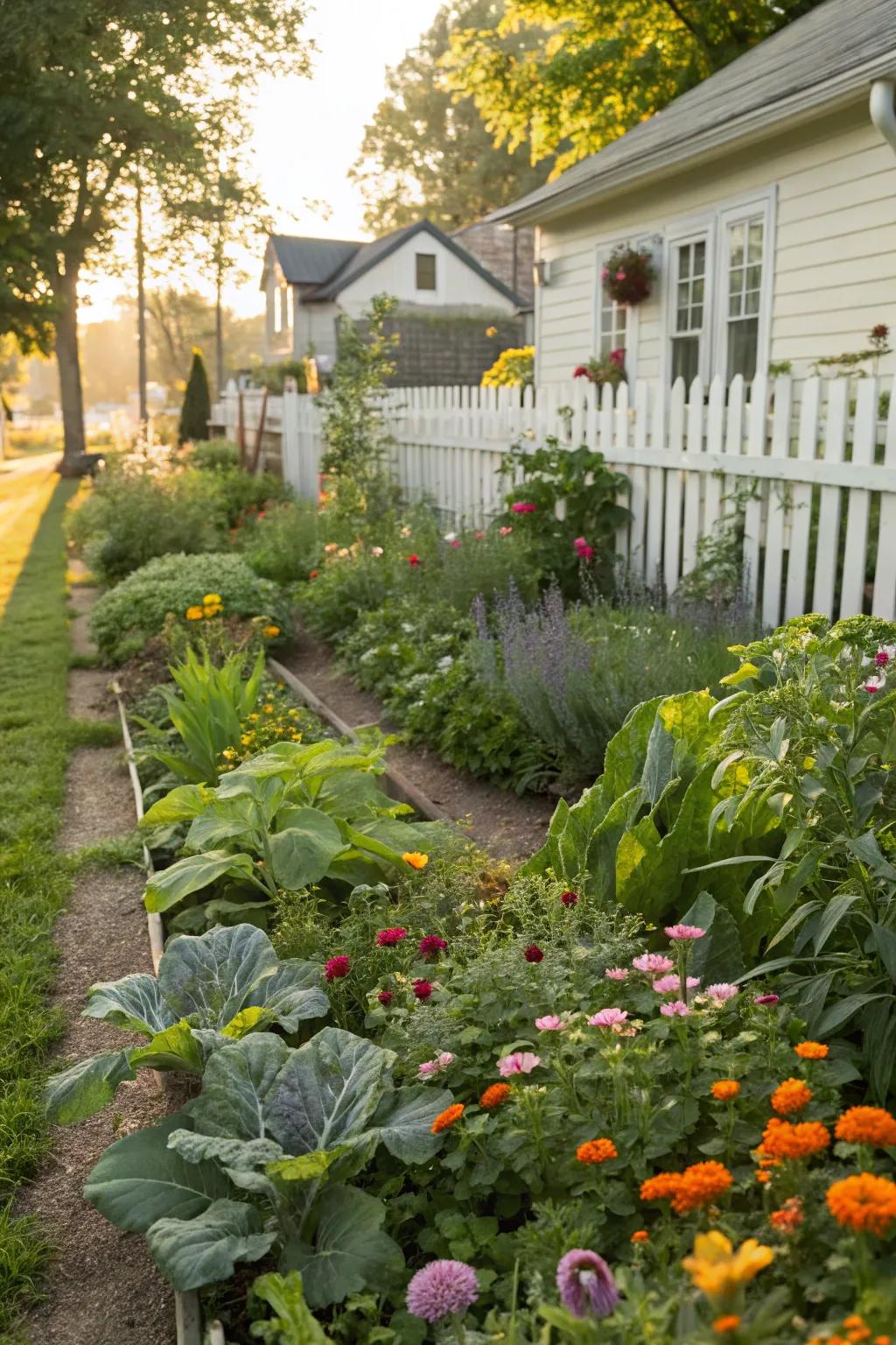 Consumable plants add practicality and beauty.