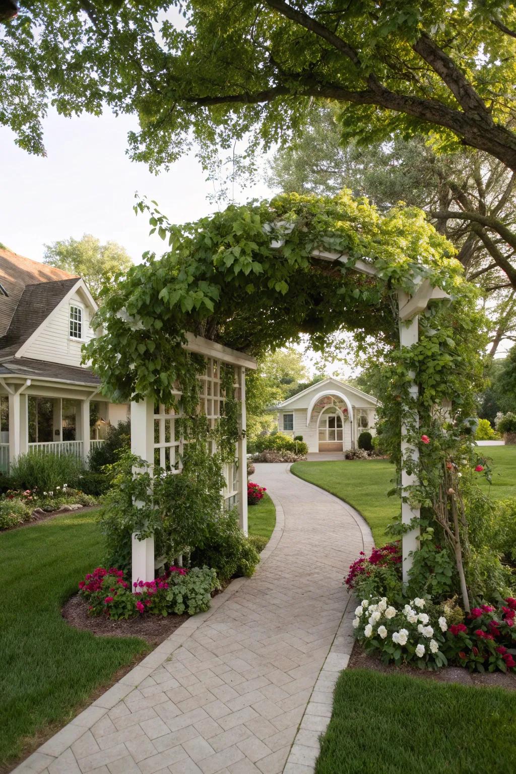 Canopies and gazebos offer a welcoming and elegant boundary to your garden.
