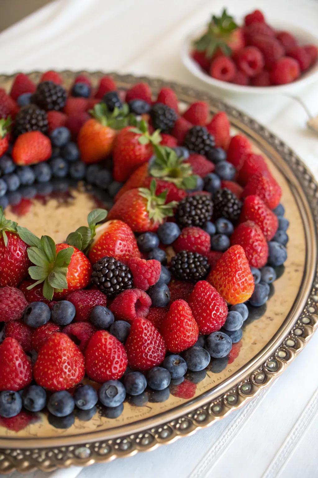 A berry ring brings a festive element to any occasion.