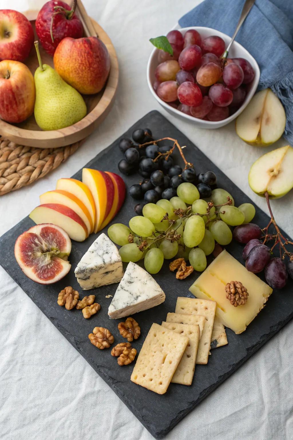 A great pairing of cheese that gives a refined sense.