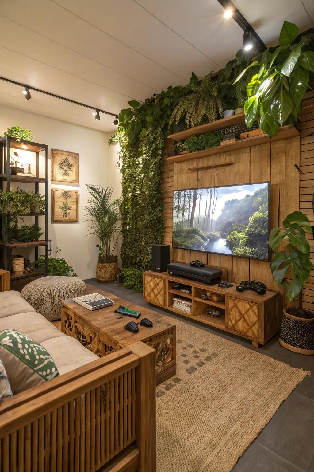 Natural accents bring warmth and balance to your overall gaming setup.
