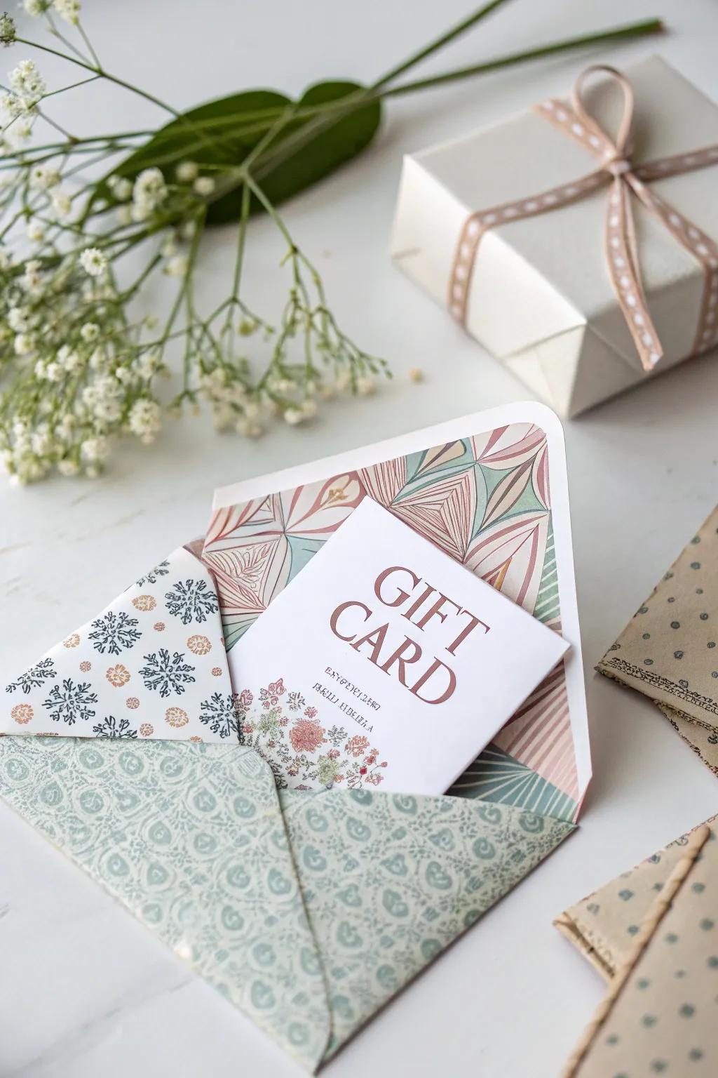 Artisan casings inject an artistic dimension into gift card gifting.