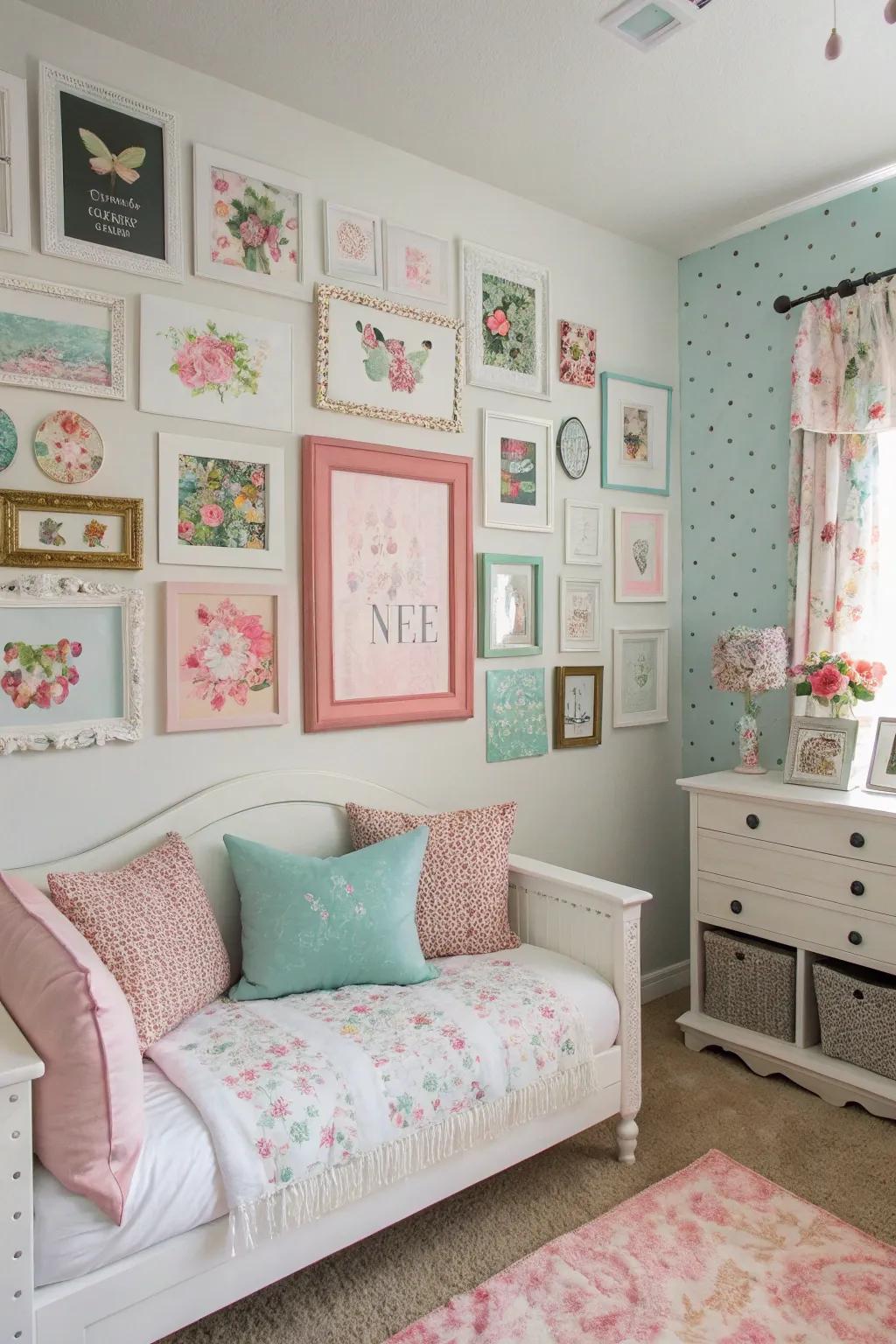 A gallery wall that narrates your personal story.