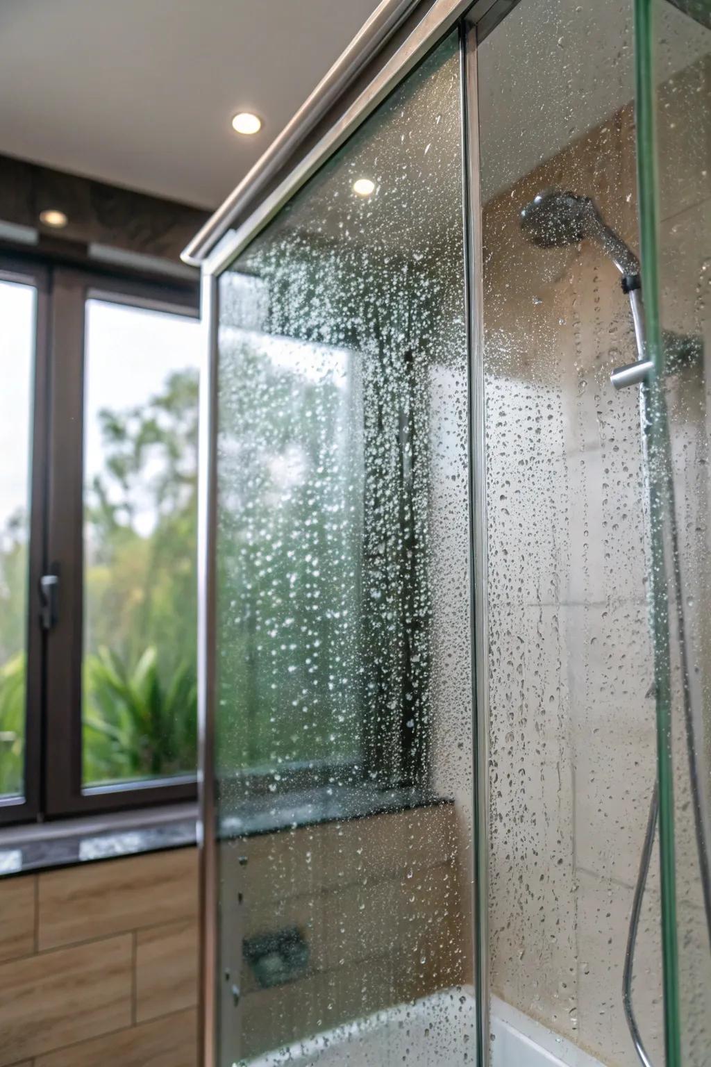 Textured glass amplifies texture and solitude.