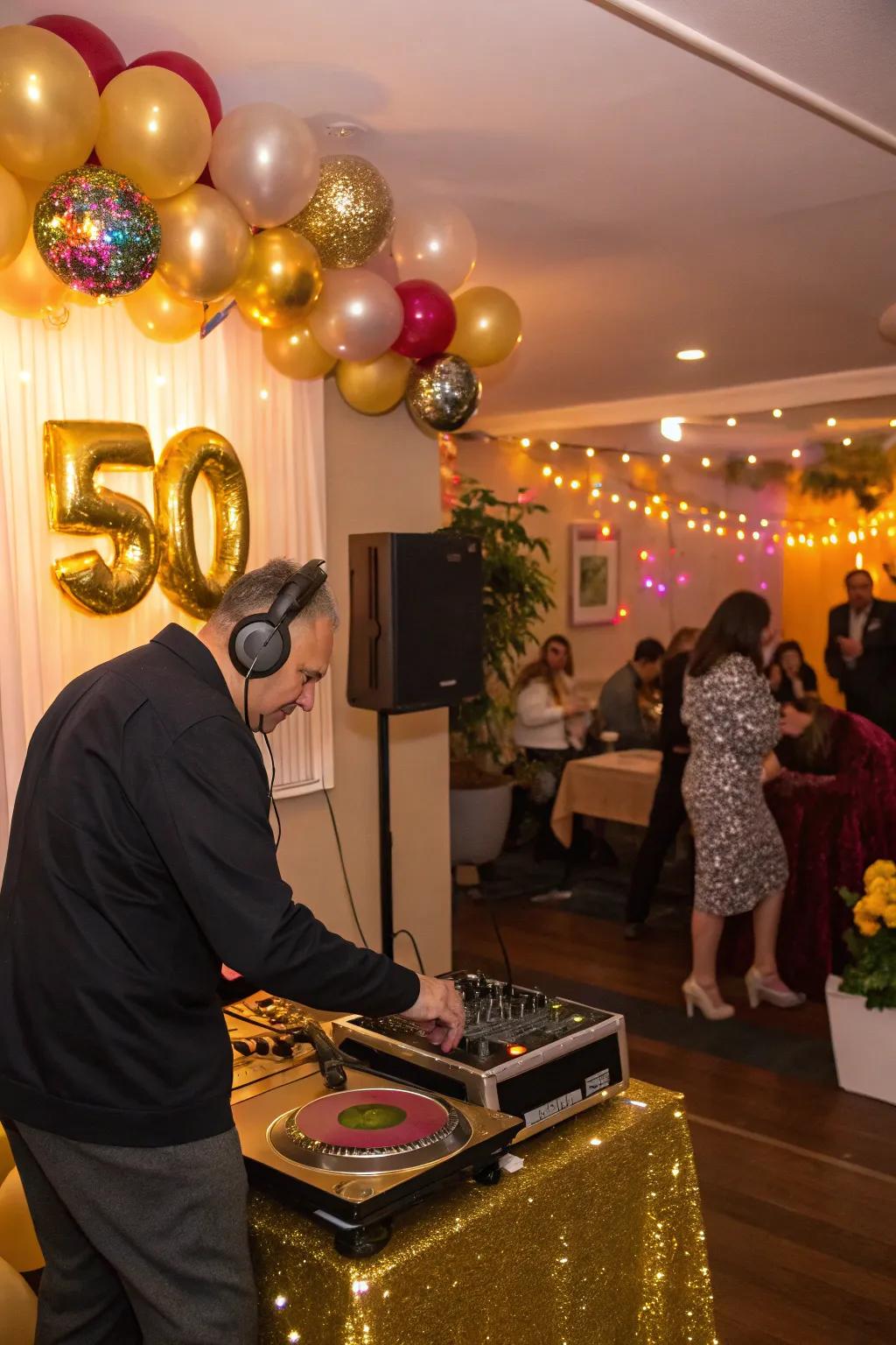 A musical selection inspired by gold sets the impeccable musical backdrop for the celebration.