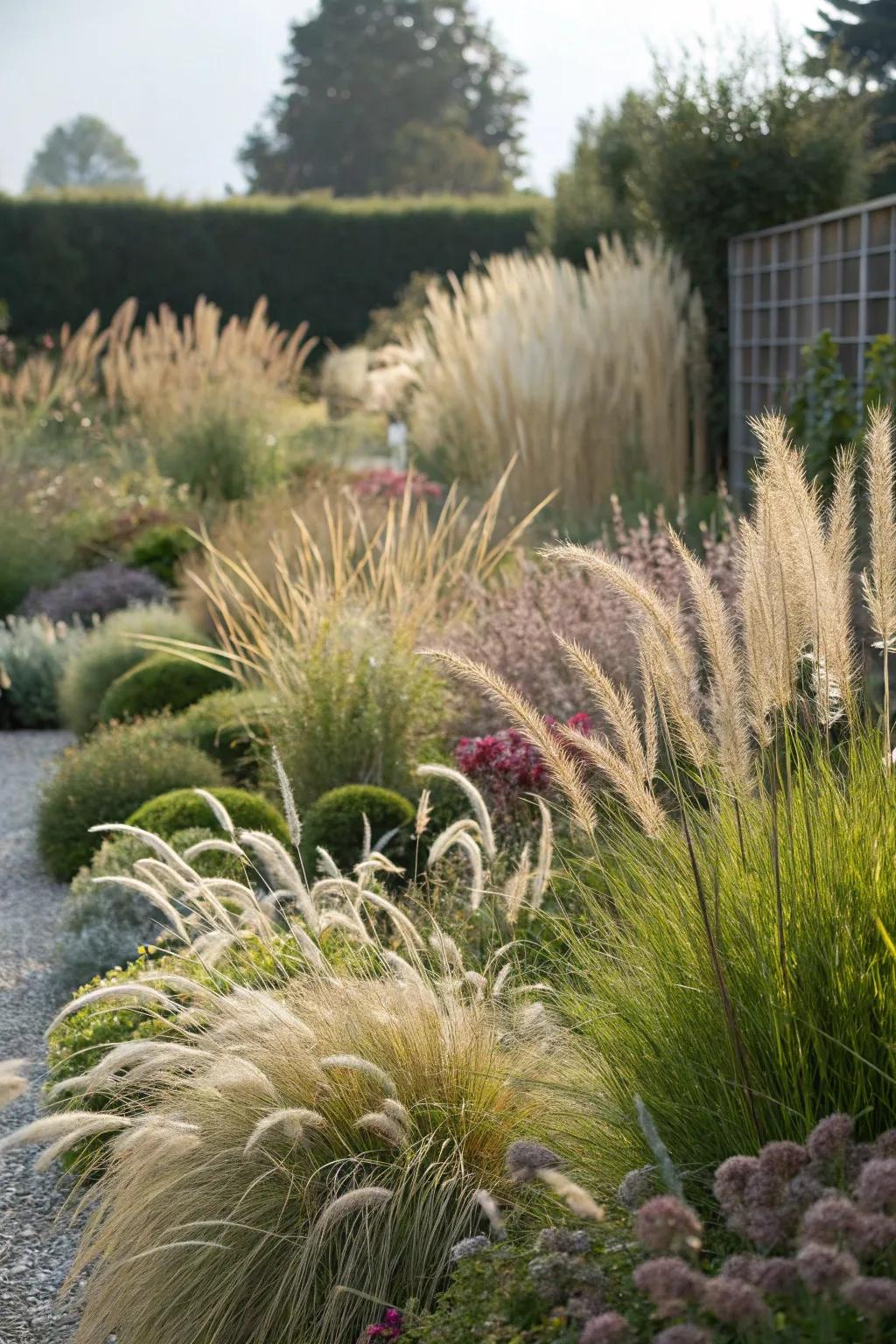 Ornamental grasses give texture and elegance to any garden.