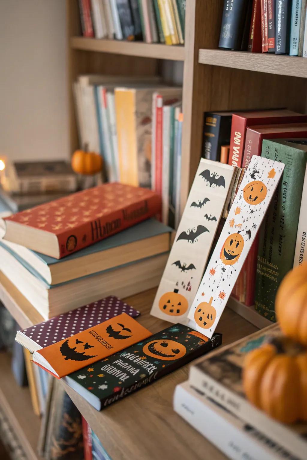 Festive strips of paper make reading enjoyable.