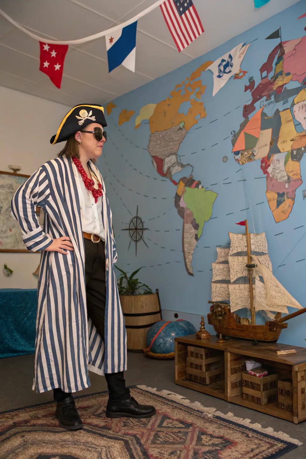 Set sail in style with a swashbuckler attire.
