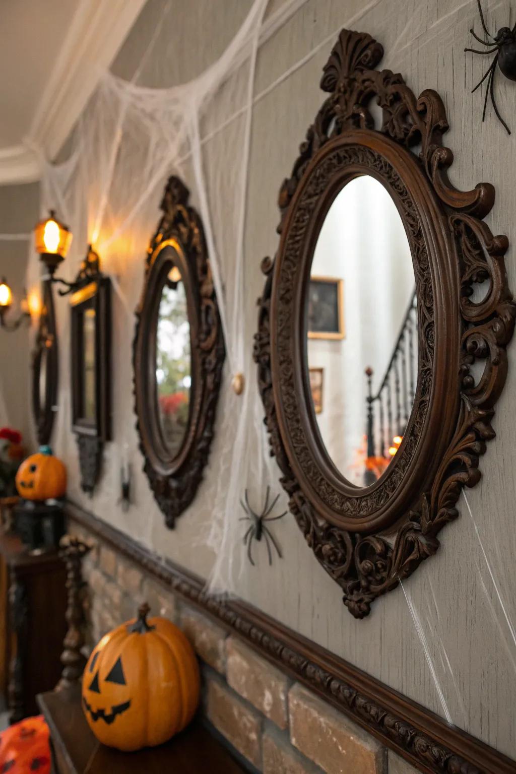 Gothic reflectors bring drama and reflect light in your space.
