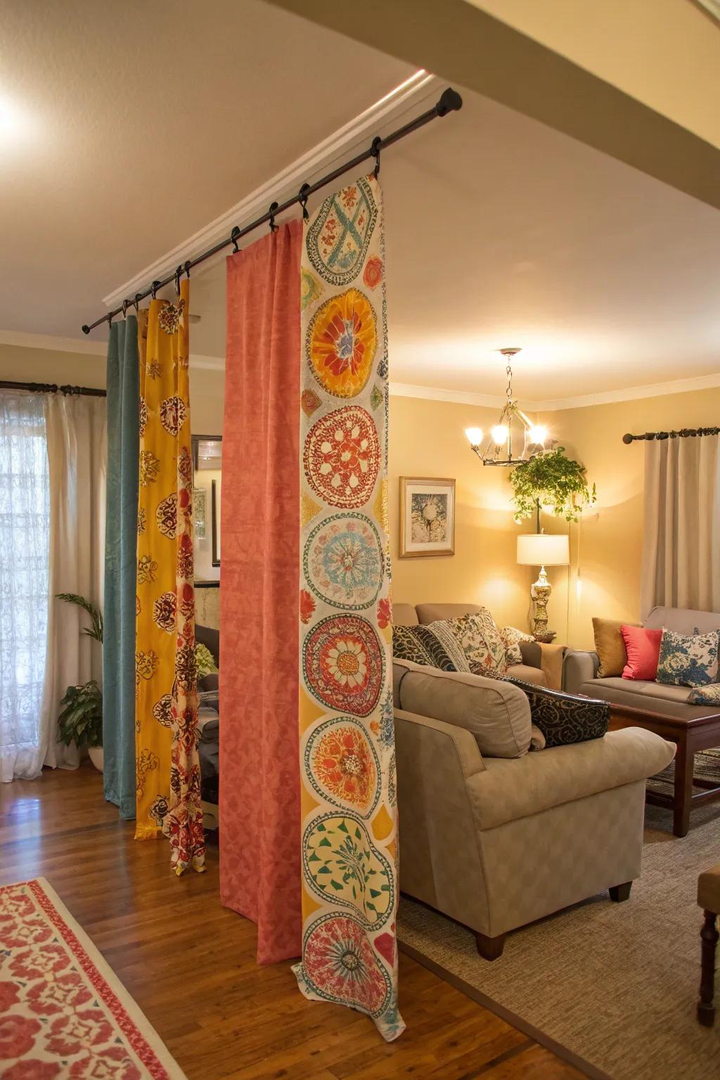 Curtain tracks offer flexibility in style and function.