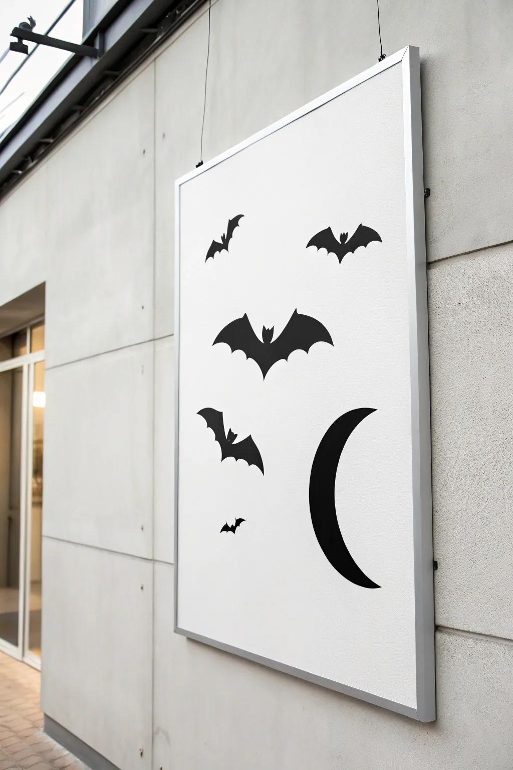 Subtle fright poster for a sleek Halloween style.