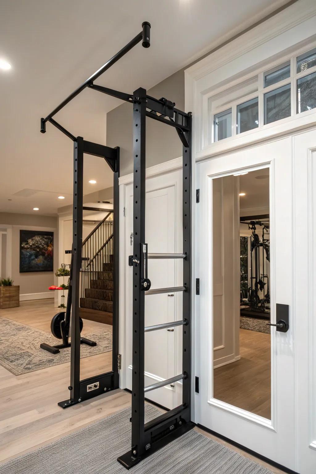 Pull-up bar: Simple strength training.