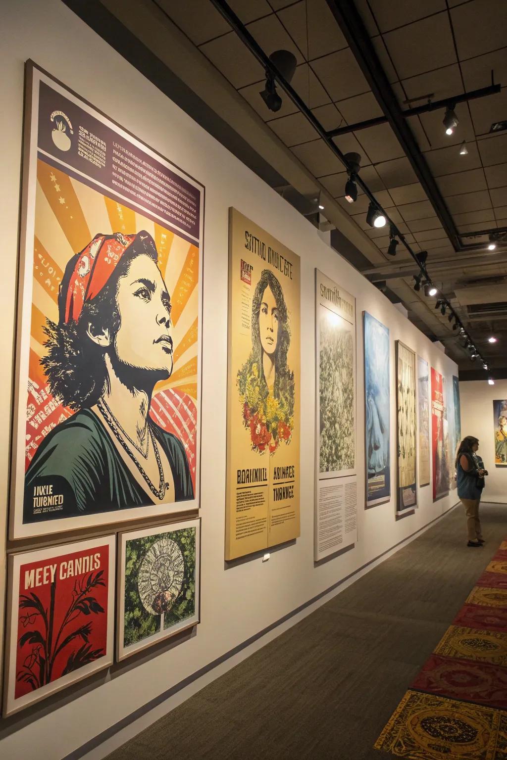 A themed gallery creates a cohesive and captivating display.