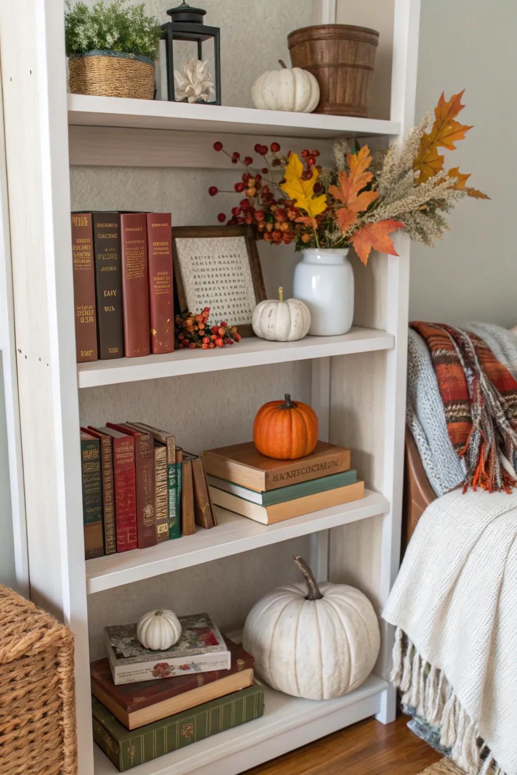 Seasonal rotation keeps your shelves looking rejuvenated