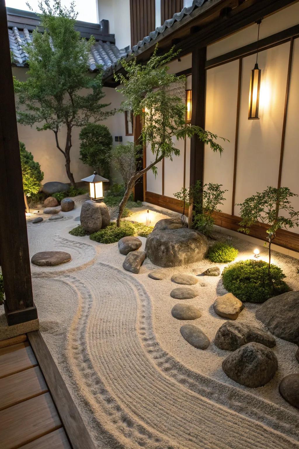 A serenity garden is a peaceful addition to every indoor space.