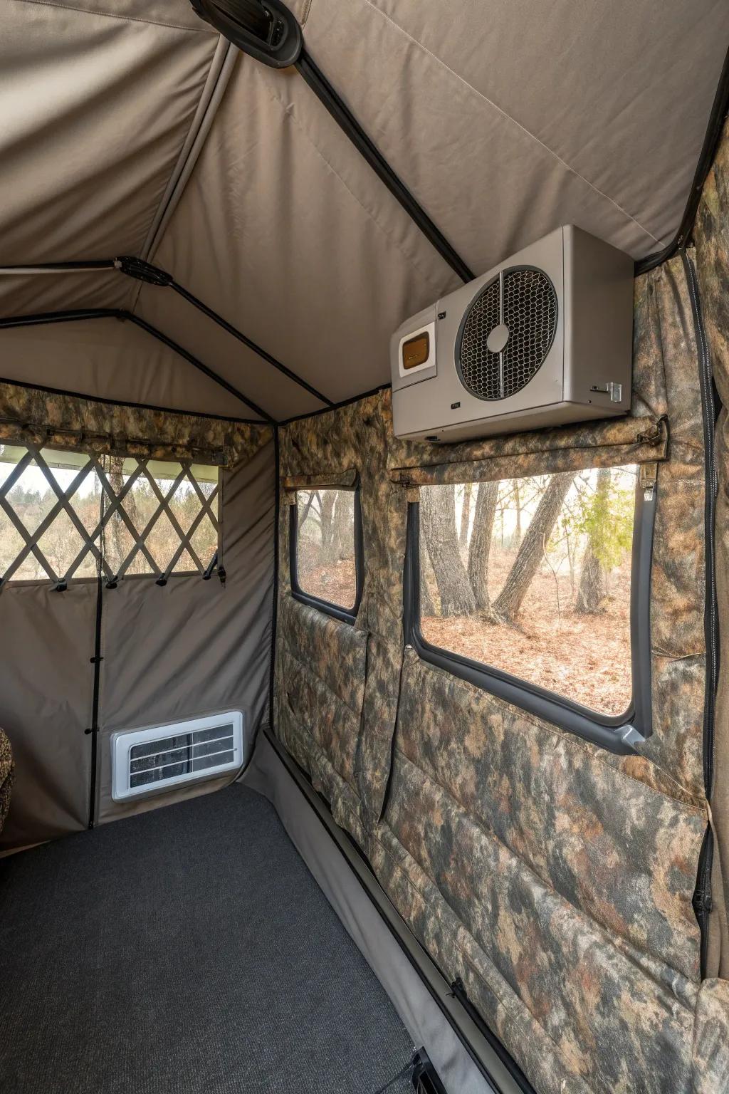 Ventilation systems are effective for maintaining clear air, averting moisture buildup.