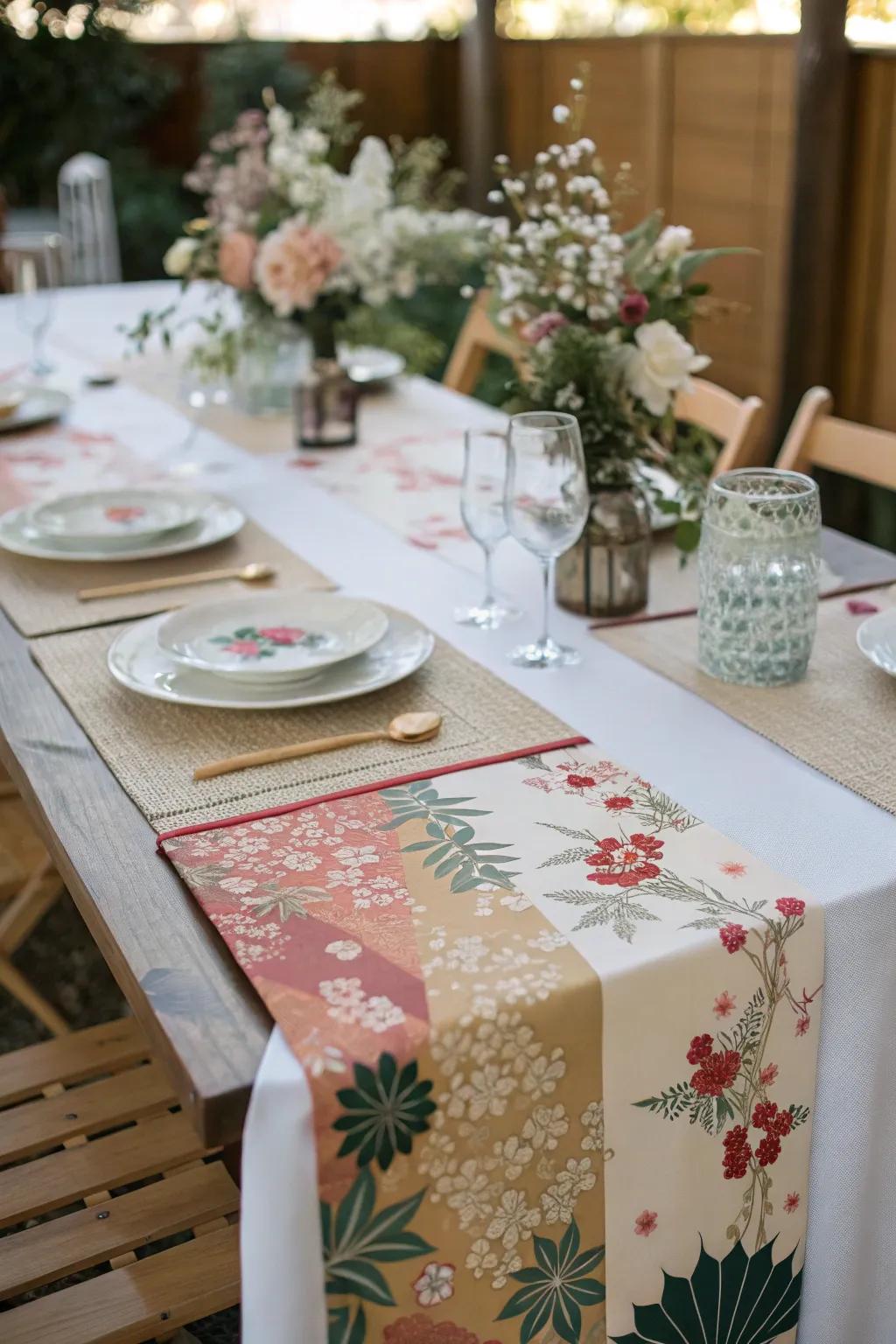 Textile-inspired dressings add color and pattern.