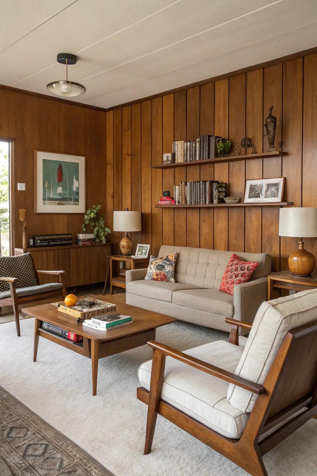 Retro era panels add retro charm.