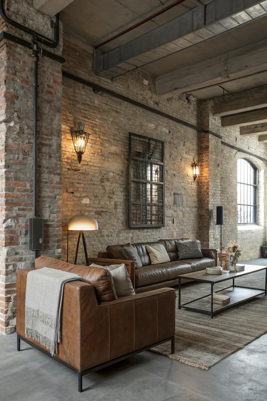 Industrial chic injects rugged appeal into your decor.
