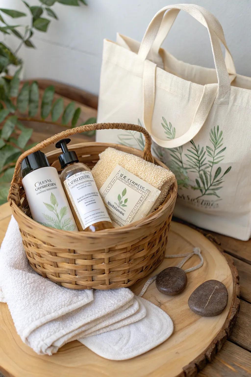 Eco-Chic Retreat: Sustainable pampering with style.