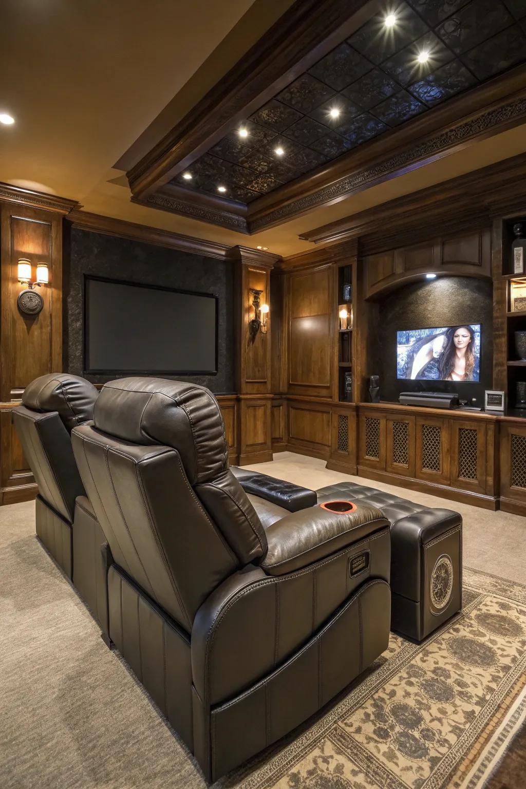 Immerse yourself with a position seat with integrated sound system.