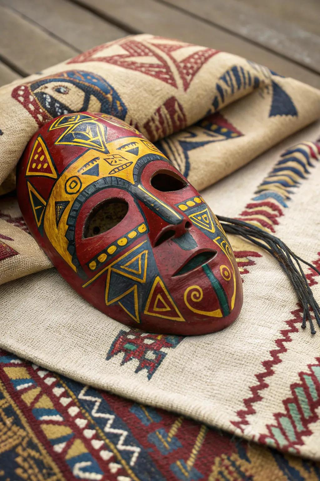 Tradition motifs add depth and fascination to mask appearances.