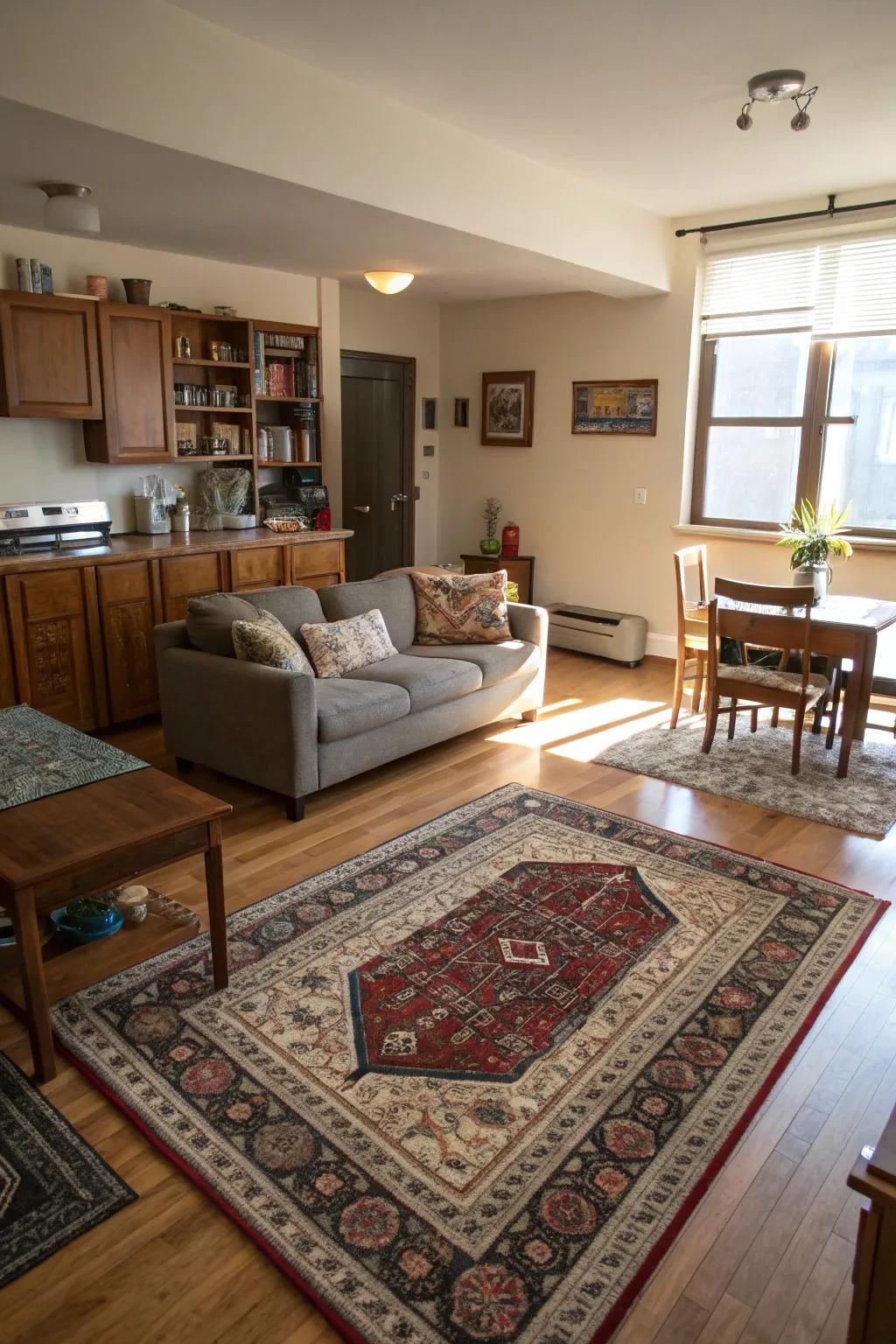 Floor coverings that add warmth and definition.