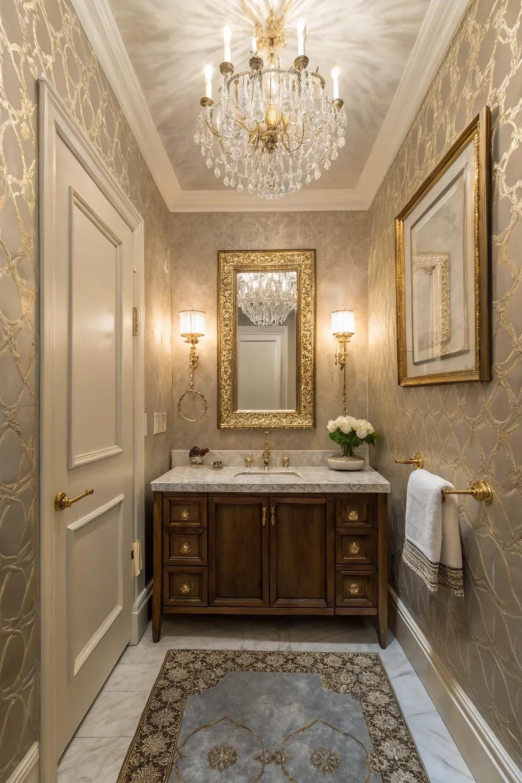 Reflector ceilings introduce a touch of luxury.