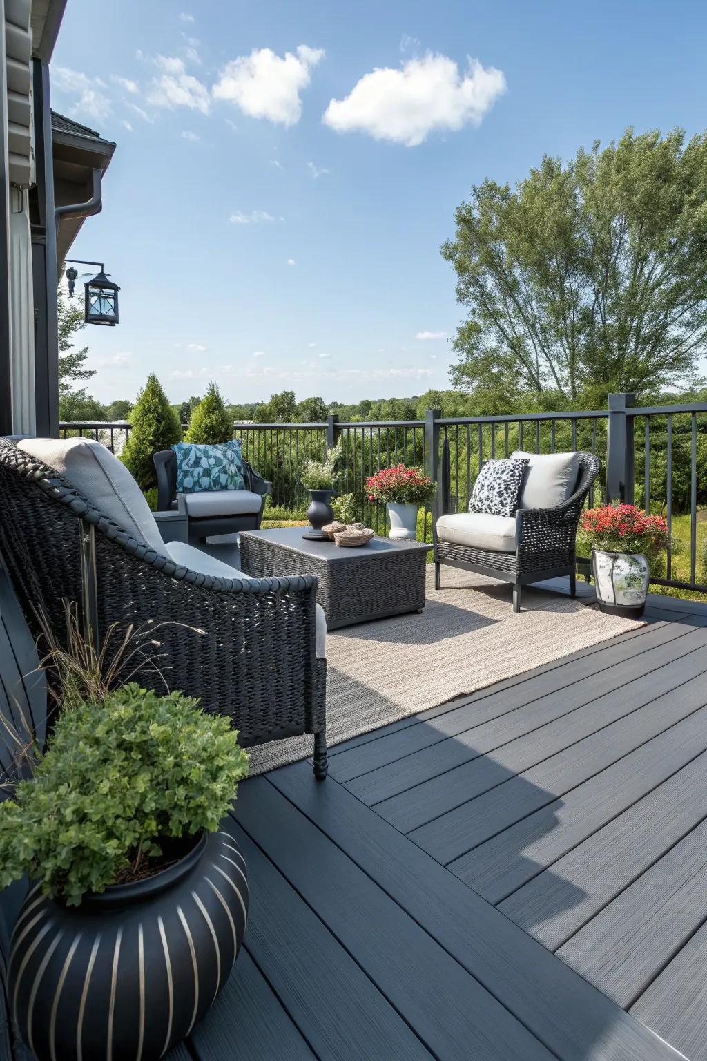 Charcoal offers a chic, modern aesthetic.