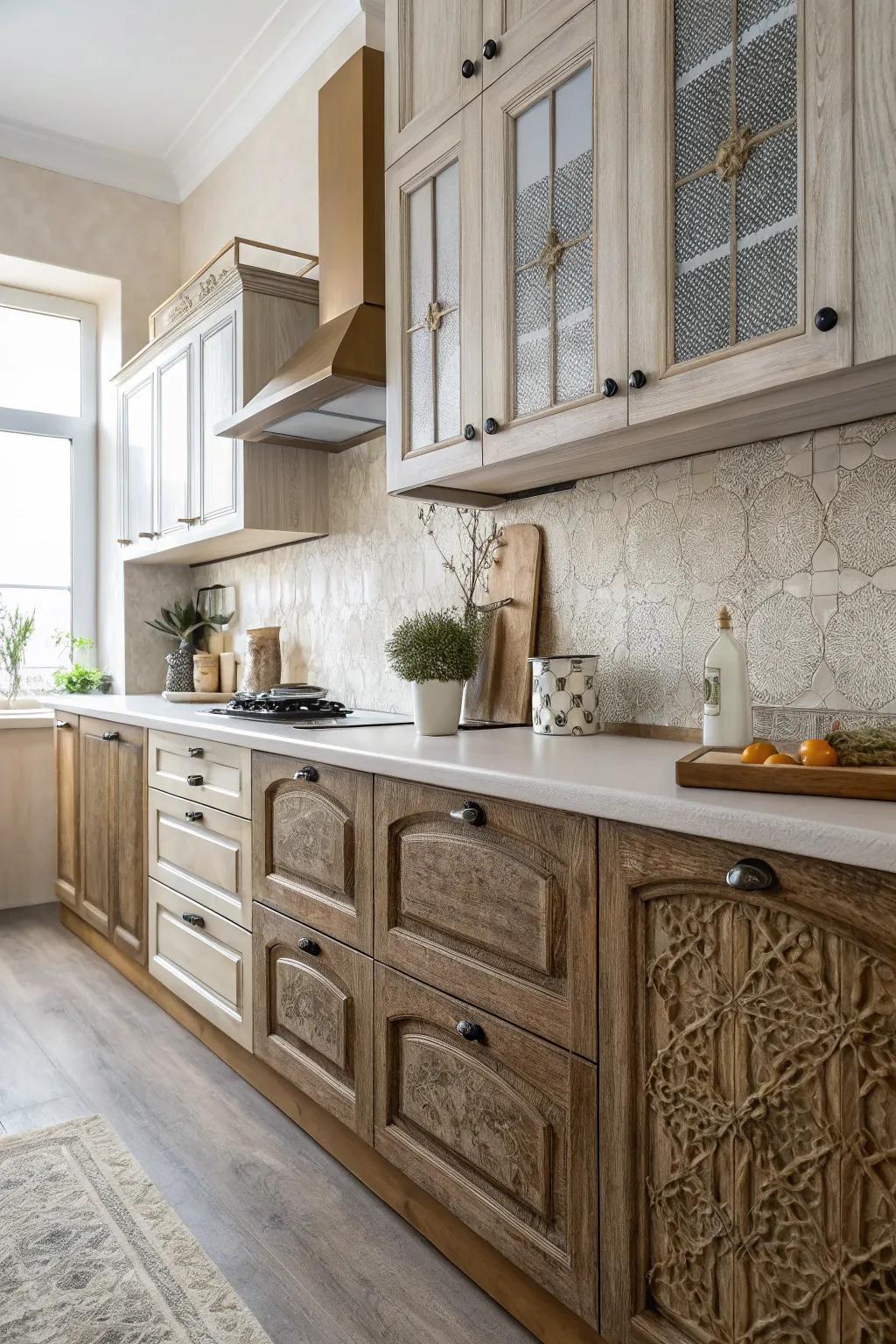 Finished textures add depth and visual interest.