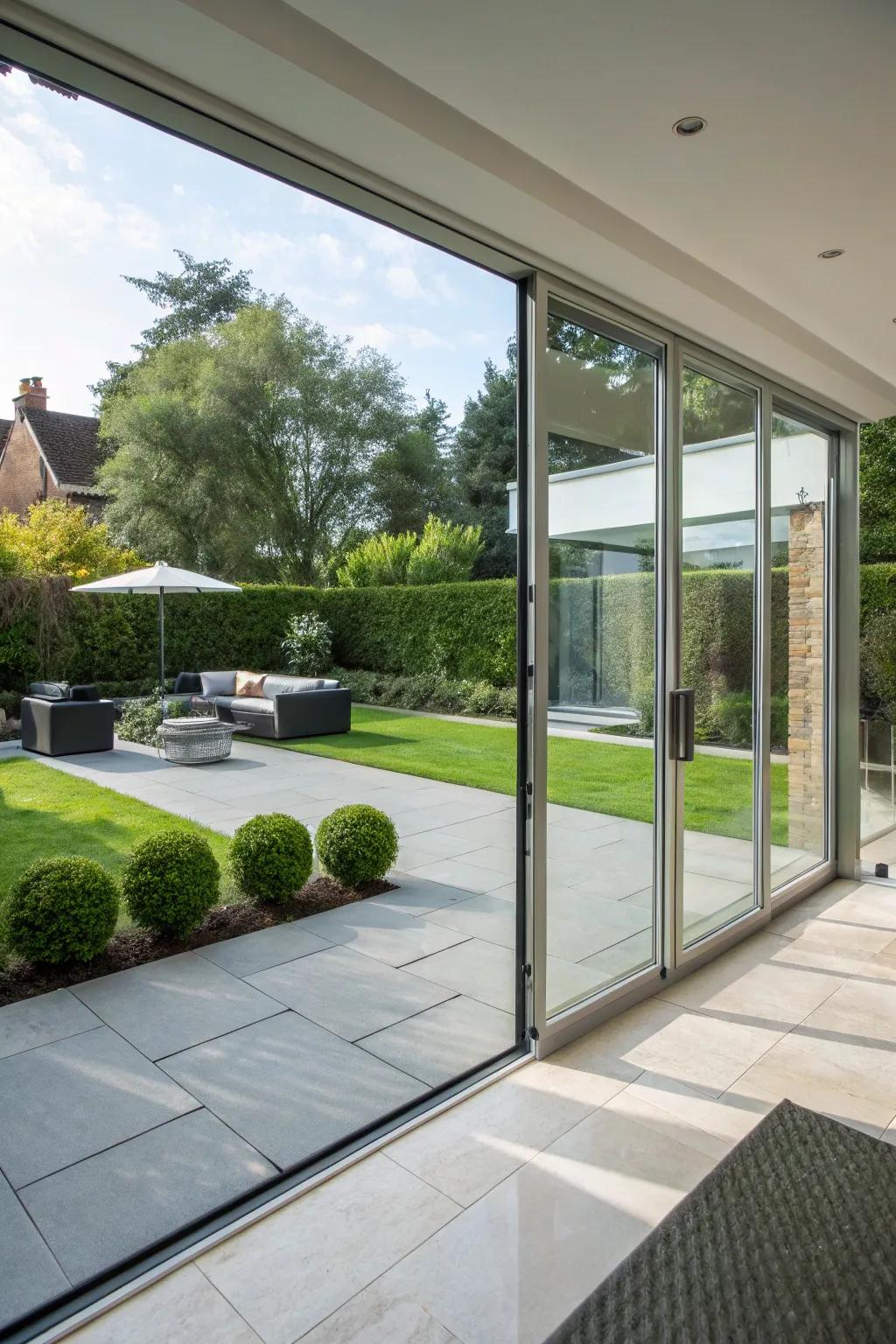 Unframed glass for an elegant, unobstructed panorama.
