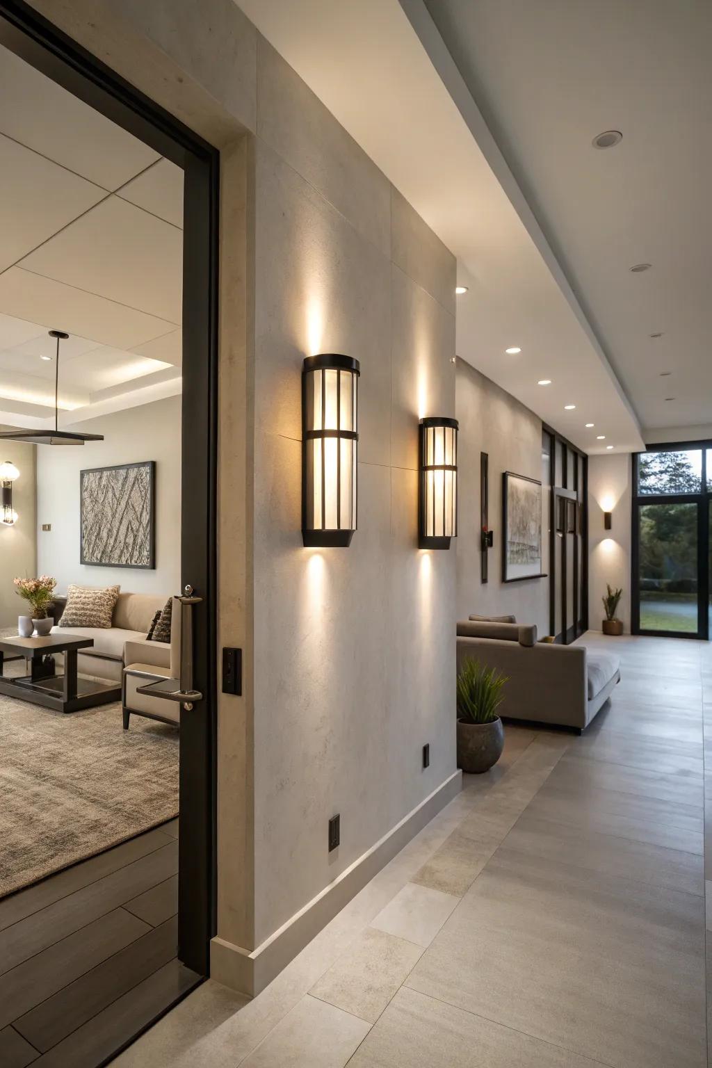 Smart sconces unite ease with leading-edge style.