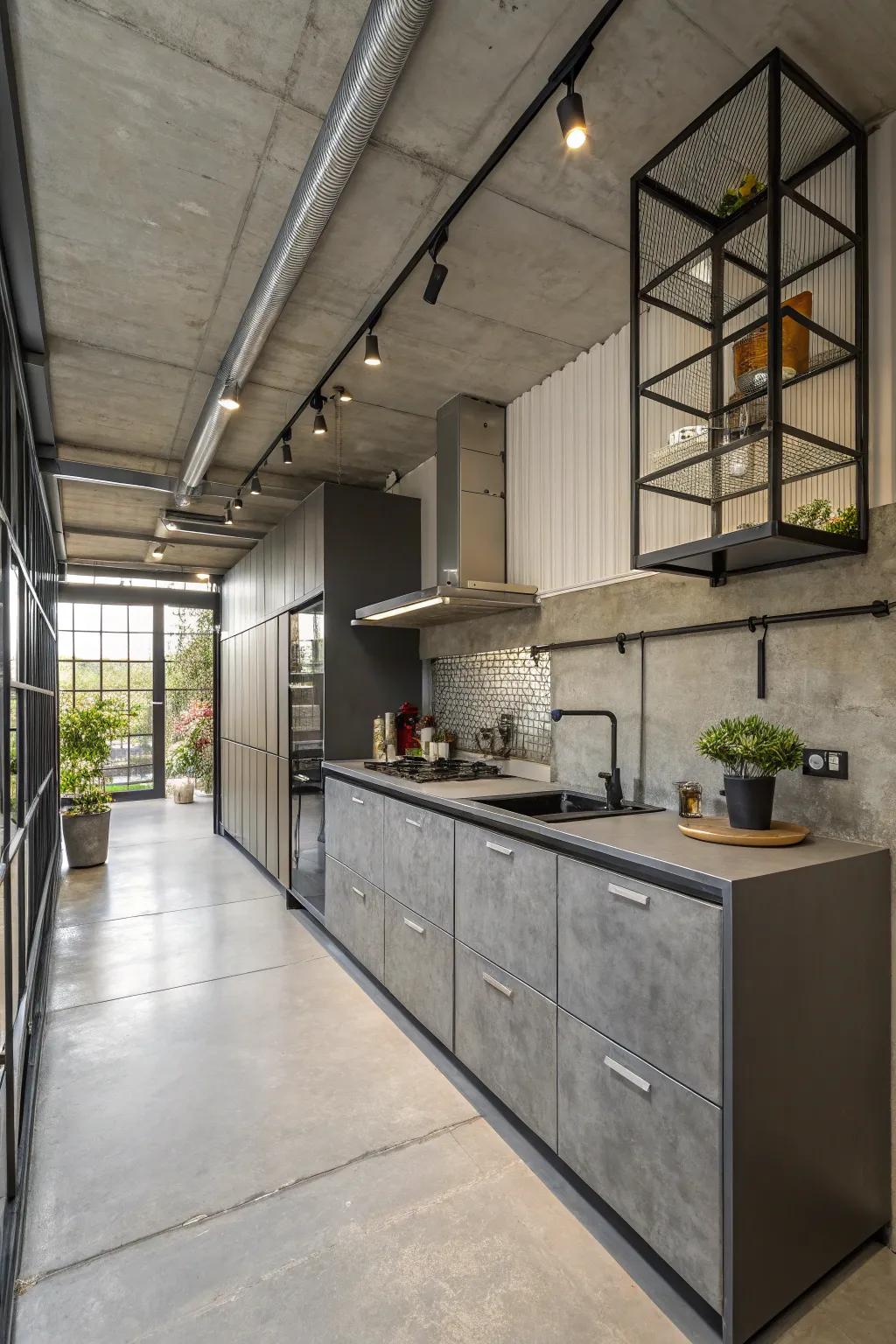 Embrace contemporary aesthetics using industrial design components.