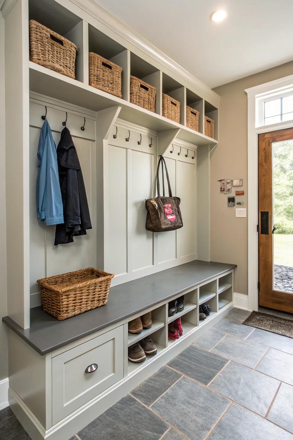 A designated drop zone for everyday must-haves.