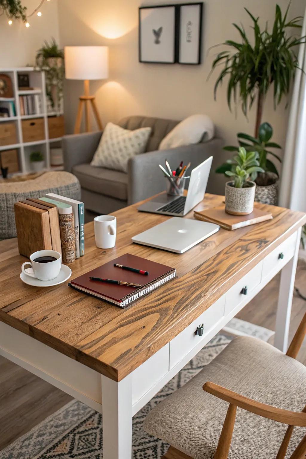 Craft your perfect workspace with a tailored desk.