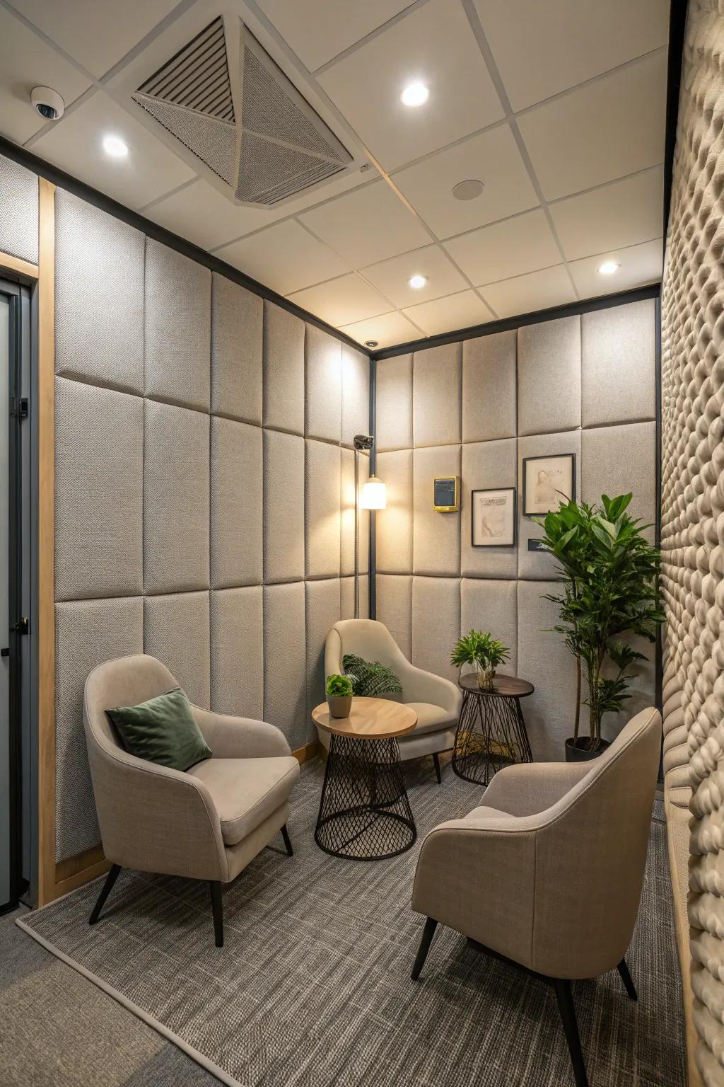 Find calm and focus in dedicated quiet spaces.
