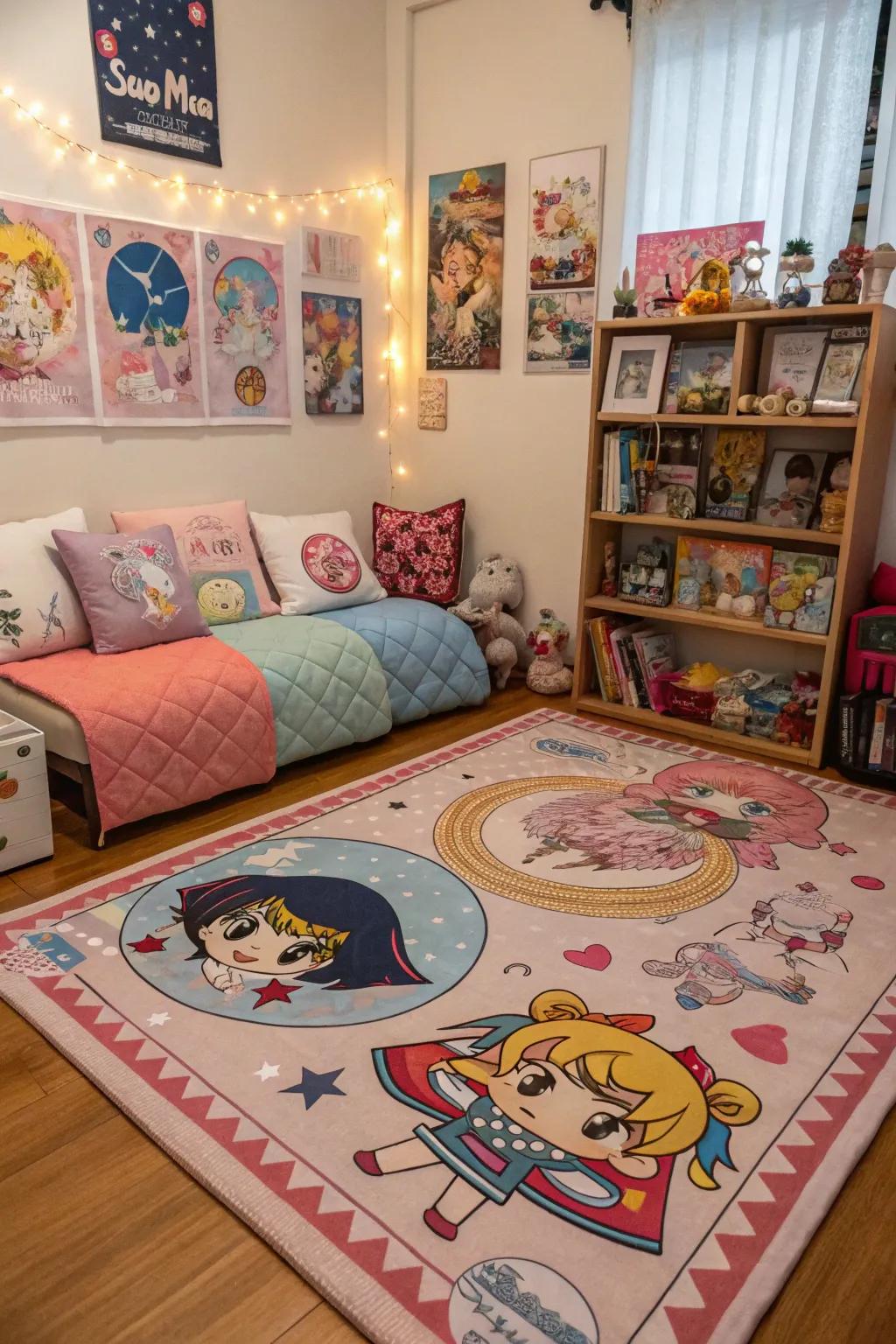 Rugs can be the quintessential finishing element to your animation room.