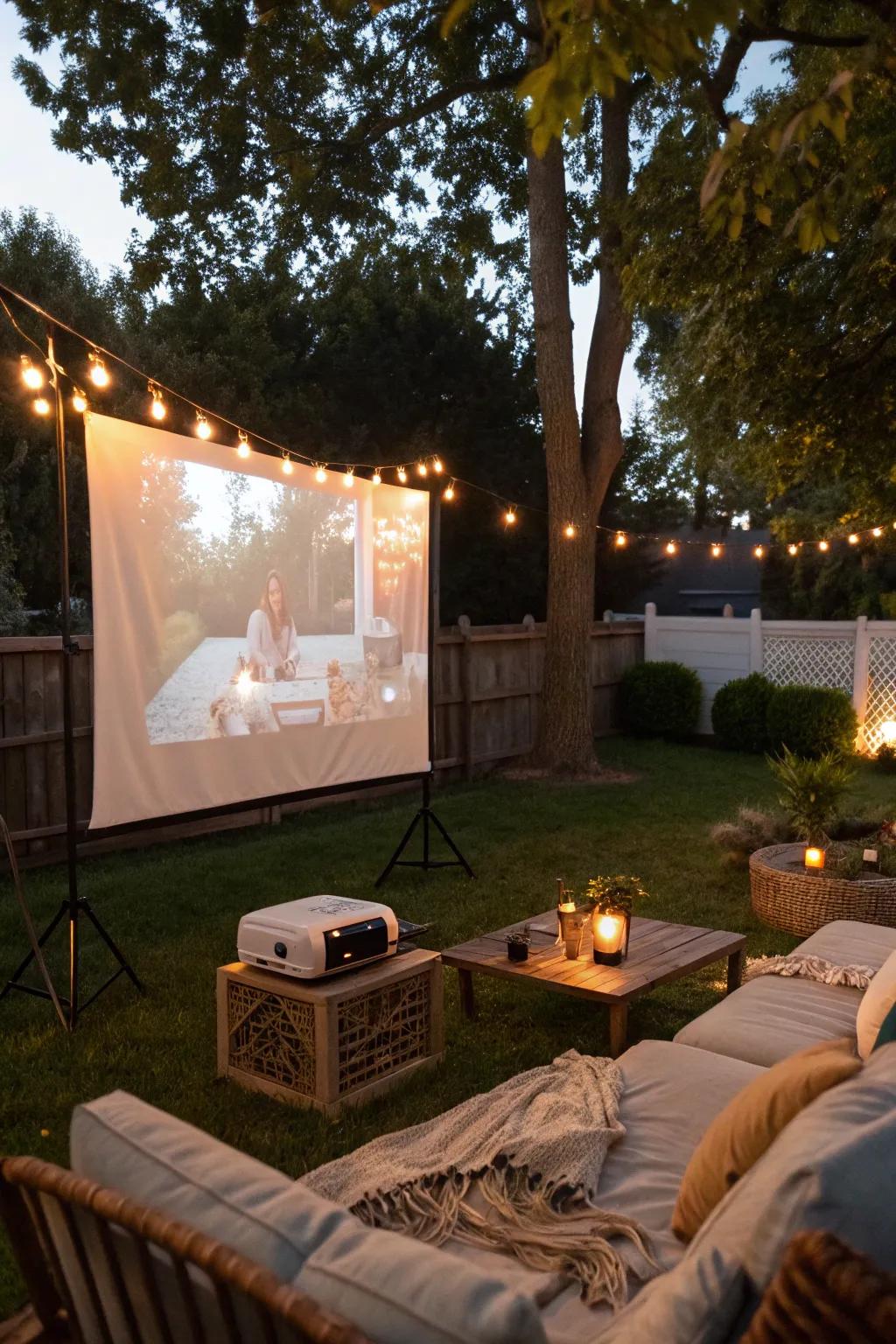 Delight in cinematic experiences right in your yard.