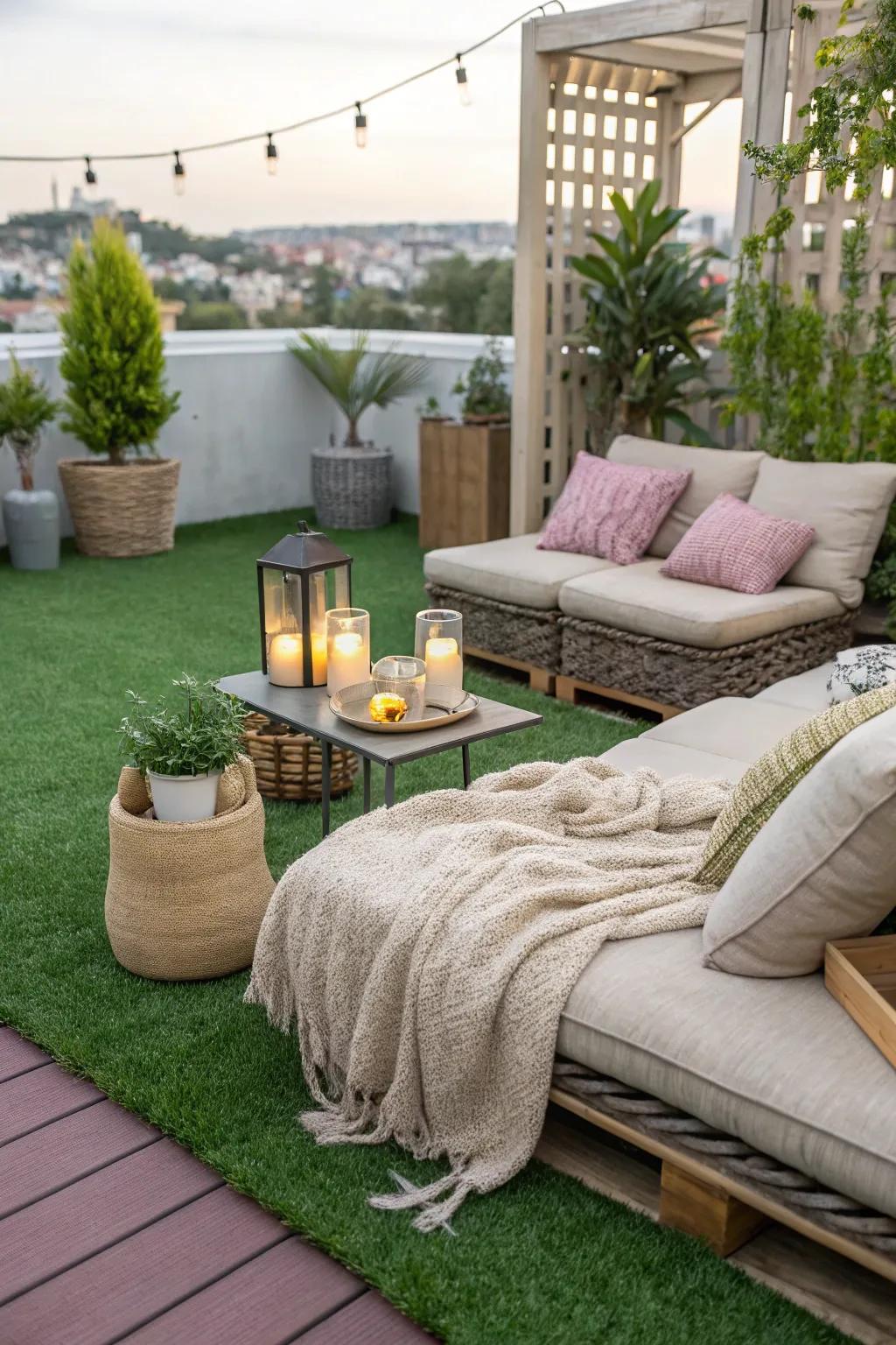 Relish lush greenery all year with artificial turf.