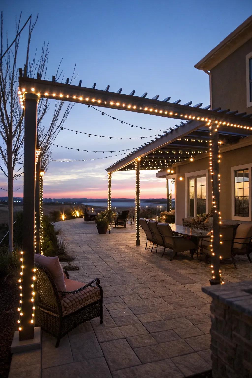 Braid sparkle inventively outlines edifices and infuses a lively component.