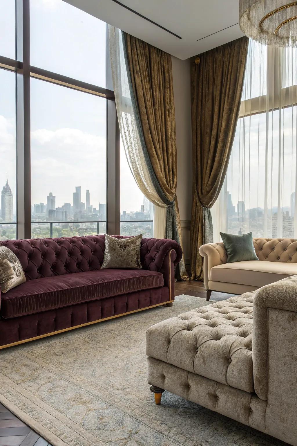 Materials add warmth and softness.