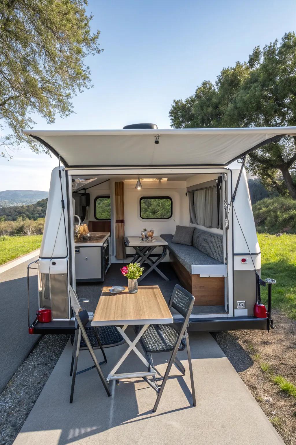Multi-purpose areas maximize your camper's versatility.