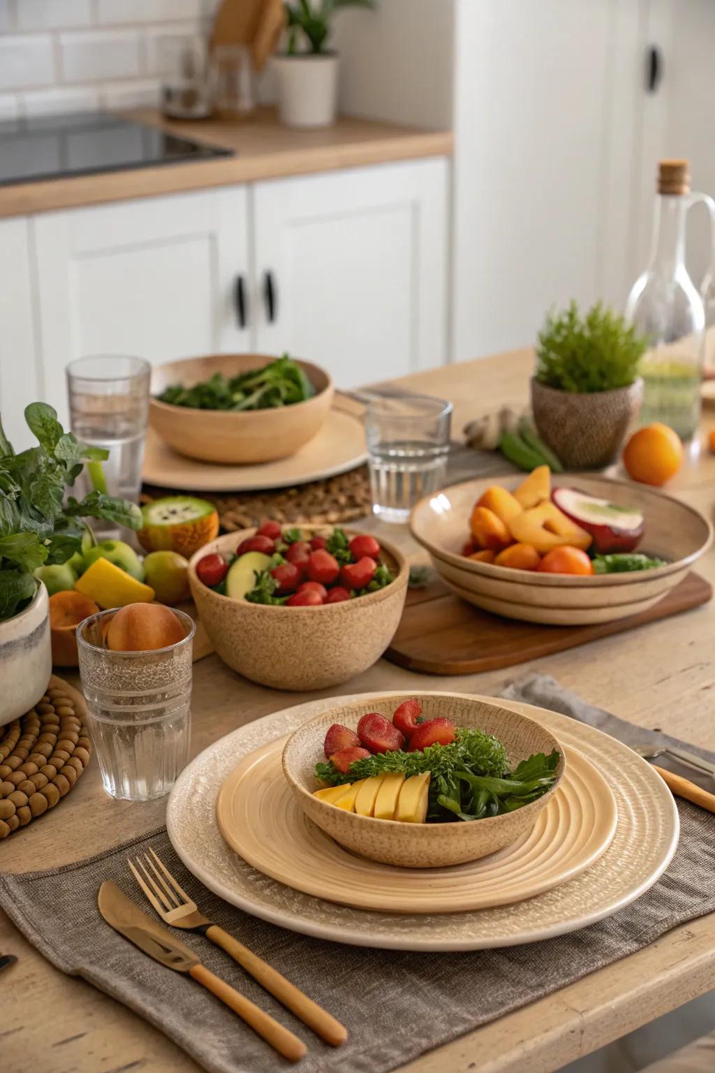 Eco-conscious dining for a mindful experience.