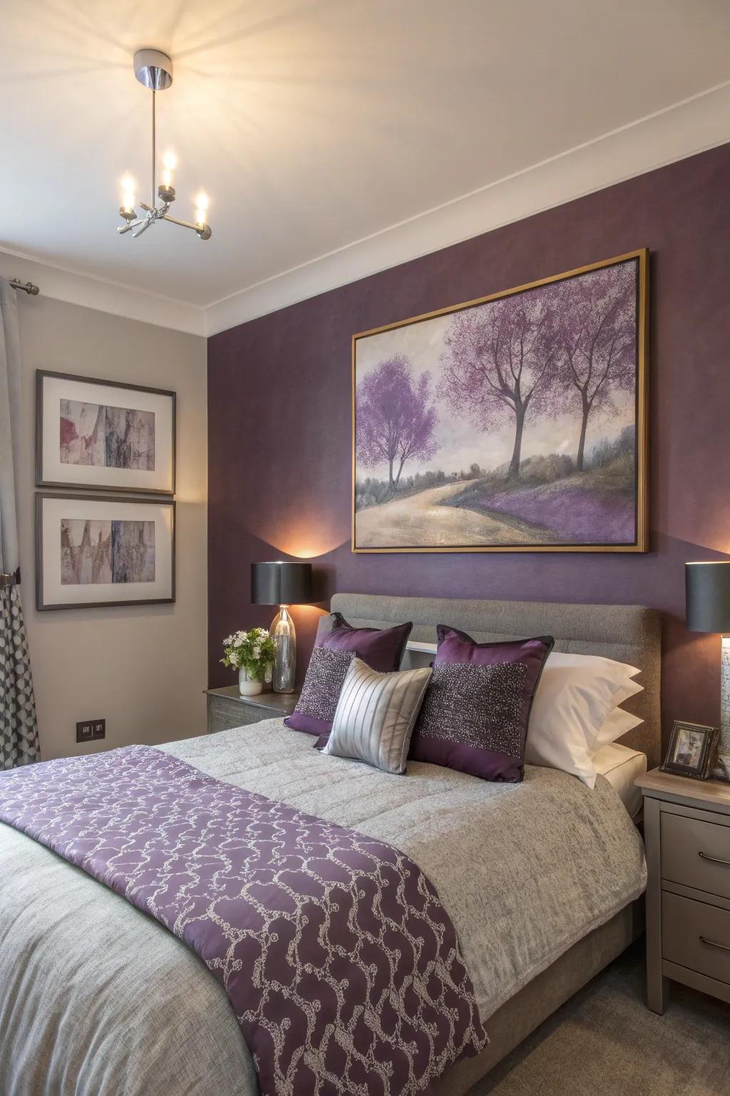 Art that reflects your colors adds a personal and unified detail to your room.