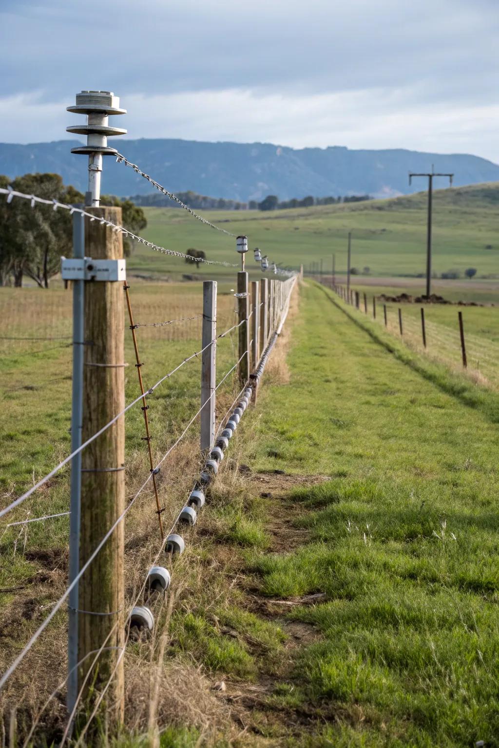 Electrical fencing provides security and functionality.