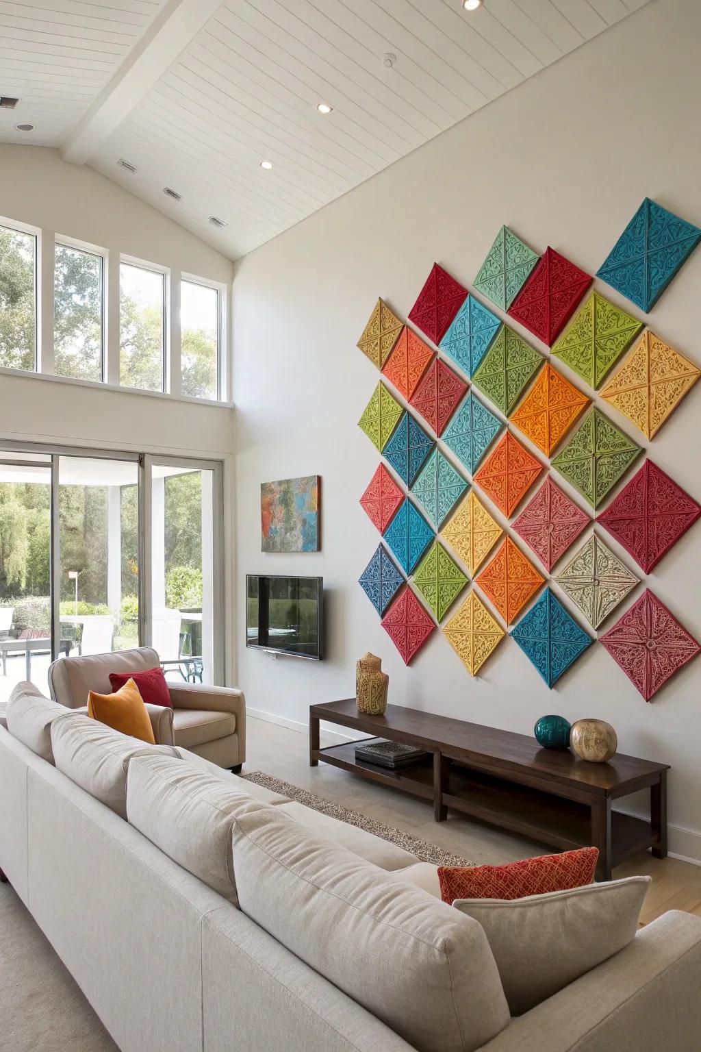 With modular wall art, you can reinvent your space.